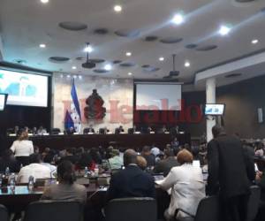 Diputados del Congreso Nacional de Honduras en sesión este viernes. (Foto: EL HERALDO)