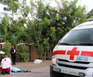 El migrante hondureño falleció el 1 de octubre cuando intentó subir un tráiler. Foto Cruz Roja Guatemala