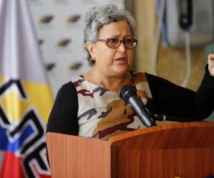 La presidenta del CNE, Tibisay Lucena, dio a conocer la nueva fecha de las elecciones en Venezuela. Foto: AP