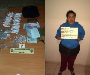 La detención de Belinda Yamileth se registró en el Parque Central de Tegucigalpa.