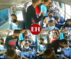 Luego de varios minutos, los asaltantes abandonaron la unidad sin mayor problema.