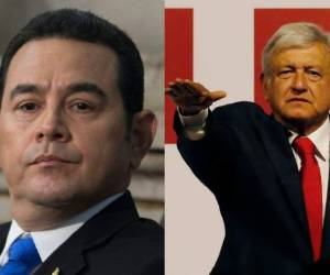 Jimmy Morales y Andrés Manuel López Obrador.