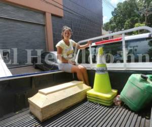 Berselis Esperanza Moncada es la mamá de la pequeña Fernanda, niña fallecida de nueve meses. Foto: Estalin Irías/EL HERALDO.