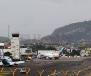 Una imagen de la terminal de Toncontín en Tegucigalpa, Honduras.