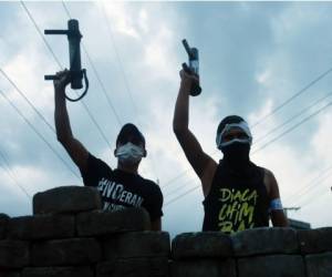 Los pobladores en Nicaragua llevan más de dos meses en protestas contra el gobierno de Daniel Ortega. Foto: Agencia AFP