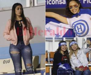 La belleza de la mujer hondureña adorna el Estadio Nacional en el encuentro entre las selecciones de Honduras y Panamá disputado esta noche.