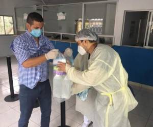 Unos 16 centros de salud de la región Trifinio recibieron material de bioseguridad.