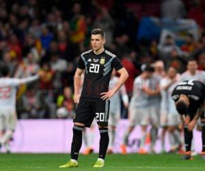 Argetina perdió en el Wanda Metropolitano de Madrid ante España, en una de sus peores derrotas de todos los tiempos. Foto: Agencia AFP.