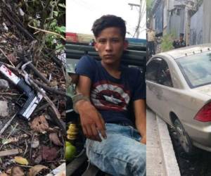 Los supuestos pandilleros se transportaban en un vehículo turismo que tiene reporte de robo.