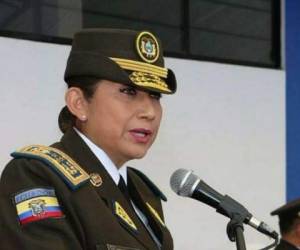 Tanya Varela, comandante general de la Policía Nacional. Foto: Twitter