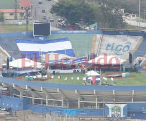 Así luce actualmente el estadio Nacional de Honduras. Foto: Mario Urrutia/ EL HERALDO