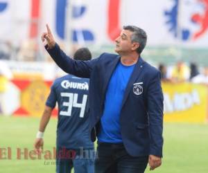 Diego Vazquez, entrenador del Motagua, celebró su quinta copa con el Motagua. Foto: El Heraldo
