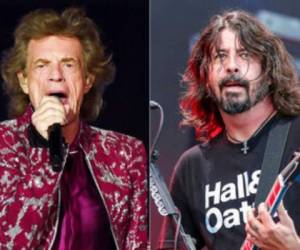 Jagger y Grohl hicieron equipo para la canción pandémica de hard-rock 'Eazy Sleazy'. Foto: AP