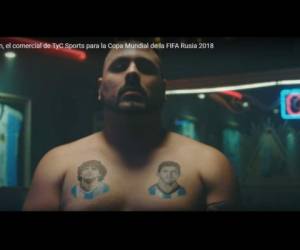 Captura de pantalla del comercial 'Putin' de TyC Sports.