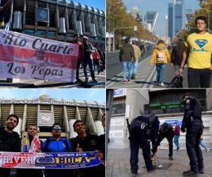 Rivales históricos del fútbol argentino, River Plate y Boca Juniors pugnarán este domingo a las 2:00 de la tarde por coronarse como campeones de Sudamérica en un Madrid blindado, escenario accidental de esta final marcada por la violencia ocurrida en Buenos Aires. (AFP)