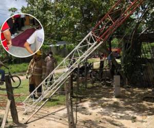 Dos técnicos murieron en La Masica, Atlántida, tras caer desde lo alto de una antena de radio cuando le daban mantenimiento.