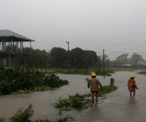 Varios sectores en el norte de Honduras se han visto afectados con inundaciones provocadas por las intensas precipitaciones que deja el huracán Eta.
