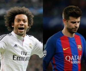 Marcelo y Gerard Piqué. (Fotos: Agencias/AP/AFP)