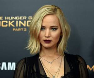 Jennifer Lawrence siempre se ha caracterizado por tener el rostro redondo. Foto AFP