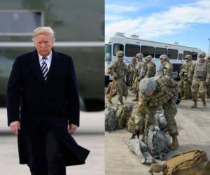 De acuerdo con Trump, Estados Unidos no permitirá que más personas entren de manera ilegal a su territorio, para después aplicar a una solicitud de asilo, por lo que serán más de 15 mil soldados que ubicará en la frontera sur del país. (Fotos: AP)