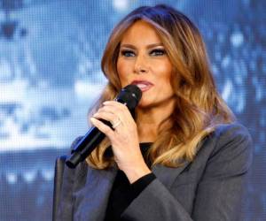 Melania Trump habló durante un foro en la Universidad Liberty en Lynchburg, Virginia. Foto: Agencia AP