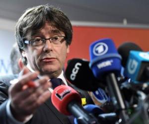 Carles Puigdemont presenció vía internet las elecciones en Cataluña. Foto: AFP