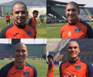 Omar Elvir, Héctor Castellanos, Denil Maldonado y Kevin López llegaron con el nuevo look al Nido. (Foto: Twitter @MOTAGUAcom)
