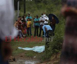 Rafael Alberto Membreño, de 44 años de edad, es persona muerta en San Matías. Foto: Emilio Flores/EL HERALDO.