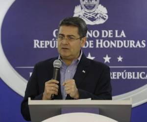 Juan Orlando Hernández, presidente de Honduras, habló sobre la no renovación de la Maccih. Foto: Casa Presidencial/Twitter.