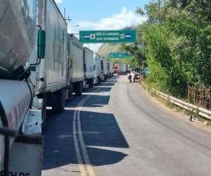 El transporte de carga lamenta el poco interés del gobierno hondureño por mejorar la atención en la aduana El Amatillo.