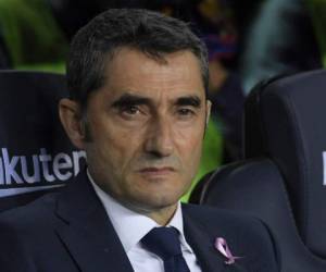Ernesto Valverde, técnico del Barcelona. Foto AFP