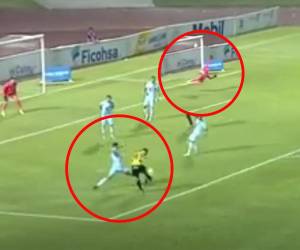 Jhow Benavídez se luce con Real España con golazo ante Motagua