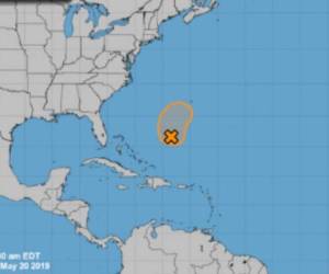 Andrea se estaría formando entre Las Bahamas y la Isla Bermuda. Foto: Centro Nacional de Huracanes