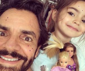 Eugenio Derbez y su hija menor Aitana. Foto: Instagram