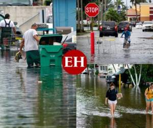 Varias ciudades del sur de Florida limpiaban el martes después de que la tormenta tropical Eta inundara zonas urbanas con un aguacero que anegó barrios enteros y llenó casas de agua durante horas. Fotos: AFP/AP