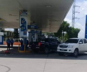 El crimen se registró en una gasolinera de San Pedro Sula. Foto: EL HERALDO