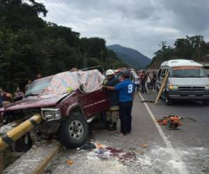 El accidente se registró en la carretera CA-5 kilómetro 145. Foto: Cortesía