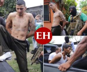 Cuatro presuntos pandilleros de la 18 fueron capturados este miércoles en Amarateca. Así fue su detención. (Fotos: Estalin Irías / EL HERALDO)