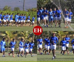 El elenco olimpista continuó la mañana de este viernes con sus prácticas en Amarateca pensando en el torneo local y en la Copa Premier Centroamericana. Fotos: Ronal Aceituno / EL HERALDO.