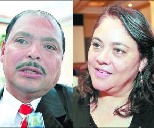 Marco Antonio Andino y Gabriela Núñez, diputados del Partido Liberal de Honduras.