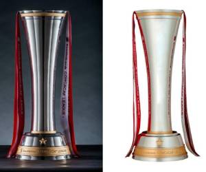 Este es el trofeo que levantará el campeón de la Liga Concacaf Scotiabank en octubre... ¡Podría ser el Olimpia! (Fotos: Cortesía Concacaf)