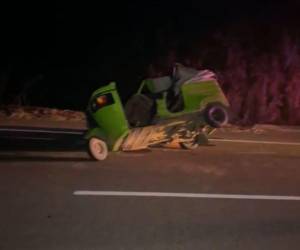 Ambos hombres viajaban a la altura del kilómetro 169 de la CA-5 cuando de forma inesperada se encontraron con el vehículo mal estacionado en el tramo carretero.