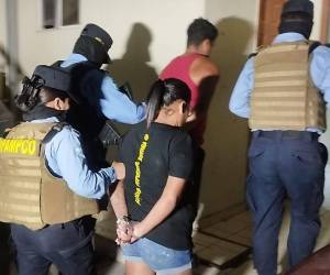 Ruth Dalila Martínez Maya, alias “Nena”, de 27 años, y Leonel Mejía Cruz, alias “Chicho”, fueron detenidos ayer por las autoridades vinculados a las operaciones financieras del Cartel del Diablo.