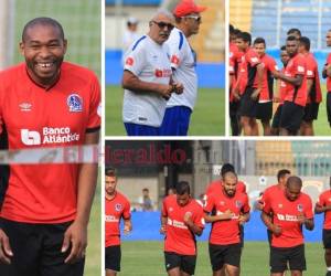 Un buen ambiente se vivió en el entrenamiento de Olimpia en este viernes. Fotos: El Heraldo