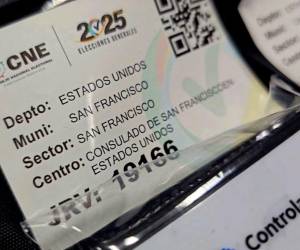 El material electoral fue enviado ayer mediante vía área a los Estados Unidos.