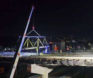 Desde el 15 de mayo de 2026, los equipos trabajan en la reconstrucción del puente Juan Manuel Gálvez, una obra que ya registra un 75% de avance físico.