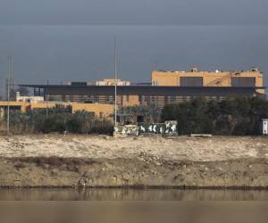 Fachada de la Embajada de Estados Unidos en Irak.
