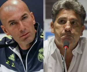 Ambos defienden el espectáculo y el control del balón, pero ahí acaban sus parecidos, ya que mientras Zidane es comedido y parco en palabras, Renato Gaúcho prodiga las declaraciones atractivas y regala titulares. Foto: AFP/AP