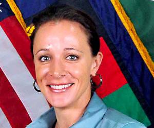 This July 13, 2011 handout image provide by International Security Assistance Force NATO, shows them ISAF Commander Gen. David Petraeus poses with his biographer Paula Broadwell in Afghanistan. The plot surrounding the resignation of CIA chief David Petraeus over an extramarital affair thickened November 11, 2012 with reports that his alleged lover had sent emails to a second woman seen as a threat to her love interest. The affair came to light as the FBI was investigating whether a computer used by Petraeus -- the celebrated ex-US commander in Iraq and Afghanistan -- had been compromised, the New York Times and other US media reported, citing government officials. NBC News and others have reported the Federal Bureau of Investigation was focusing on Paula Broadwell, co-author of a favorable biography of Petraeus, for possible improper access to classified information. Unnamed officials told the Times that Petraeus's lover was Broadwell, a former Army major who spent long periods interviewing Petraeus for her book. AFP PHOTO / HANDOUT / ISAF NATO = NO SALES = RESTRICTED TO EDITORIAL USE - MANDATORY CREDIT ' AFP PHOTO / ISAF ' - NO MARKETING NO ADVERTISING CAMPAIGNS - DISTRIBUTED AS A SERVICE TO CLIENTS =