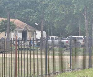 Imagen tomada de redes sociales donde se muestra la fachada de la vivienda donde ocurrió la masacre.